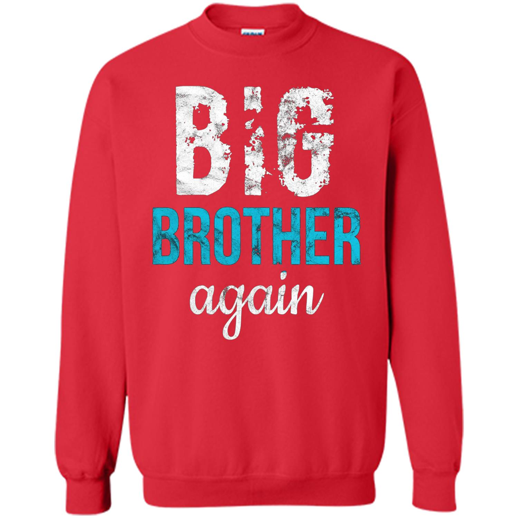Big Brother Again Distressed T-shirt Red