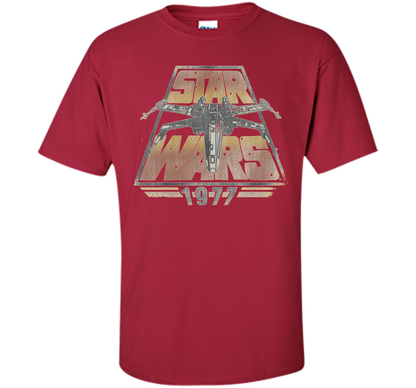 Star Wars 1977 Time Warp Graphic T-Shirt cool shirt Cardinal