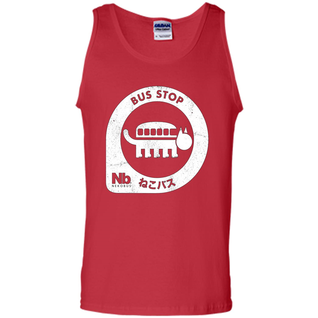 Neko Bus Stop T-shirt Red