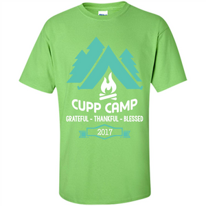 Camping T-shirt Cupp Camp Grateful - Thankful - Blessed 2017