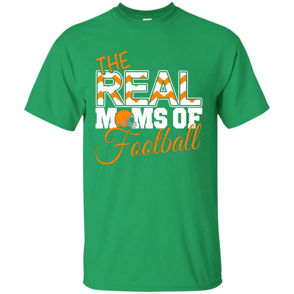 Real Moms of Football T-shirt Orange Football Mom T-Shirt Irish Green