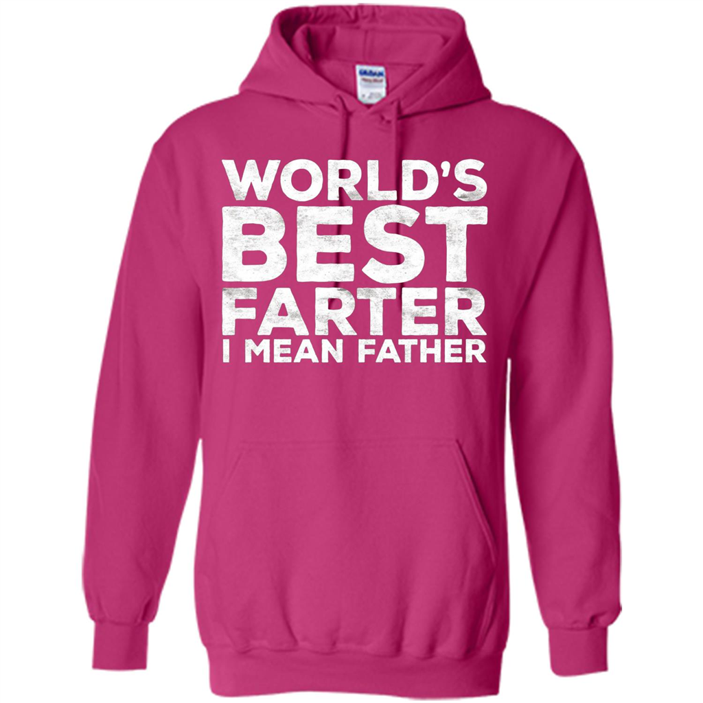 Fathers Day T-shirt World's Best Farter I Mean Father Heliconia