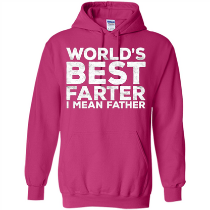 Fathers Day T-shirt World's Best Farter I Mean Father Heliconia