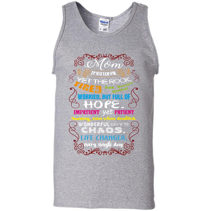 Mommy T-shirt Mom Emotional Yet The Rock Tired Sport Grey