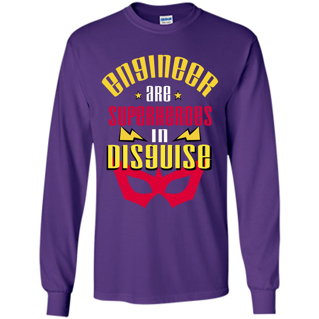 Engineer Are Superheroes In Disguise T-shirt Purple