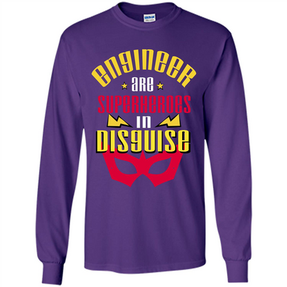 Engineer Are Superheroes In Disguise T-shirt Purple