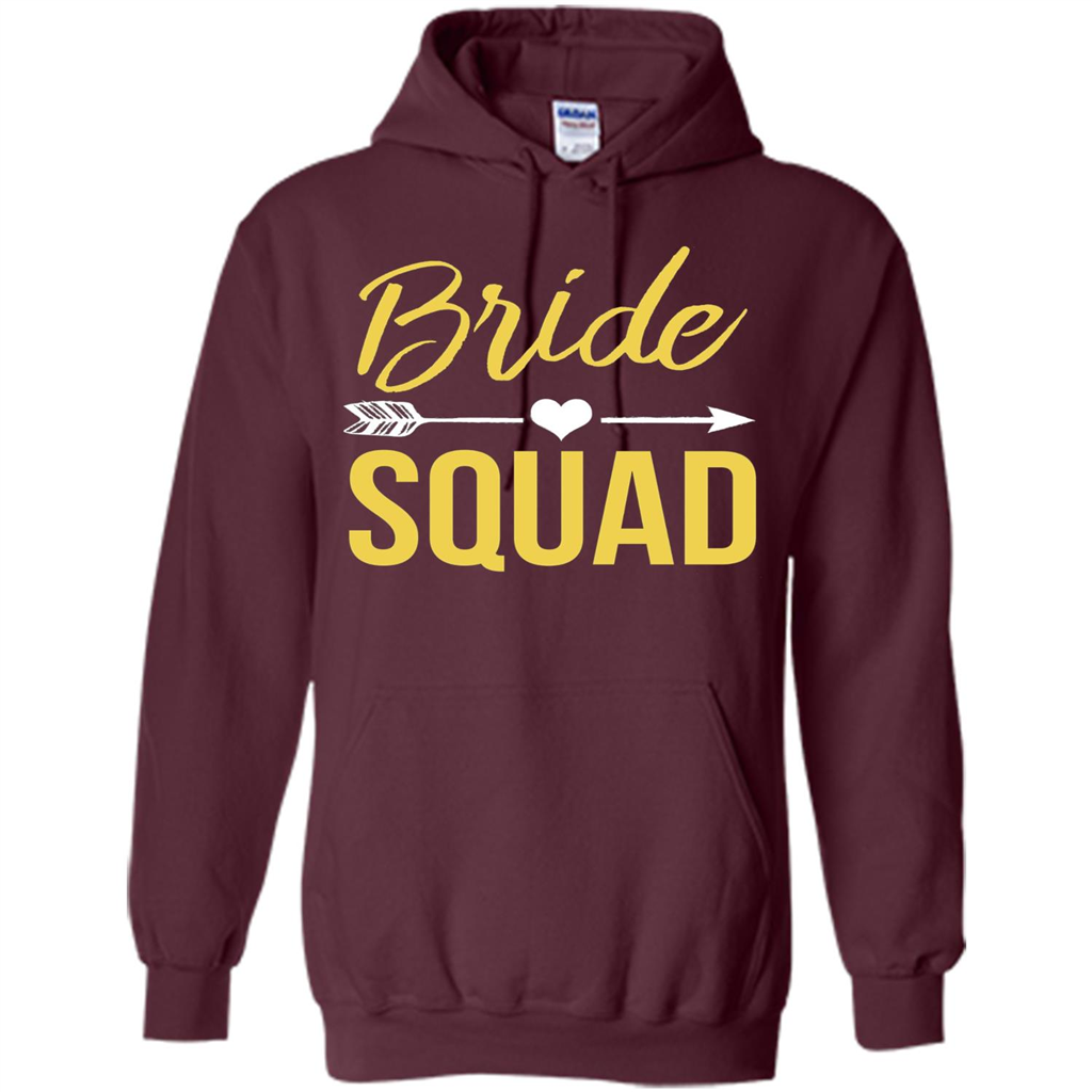Bachelorette Party T-Shirts Bridesmaids Bride Squad T-Shirt Maroon