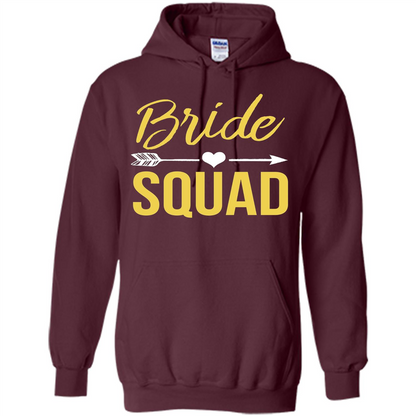Bachelorette Party T-Shirts Bridesmaids Bride Squad T-Shirt Maroon