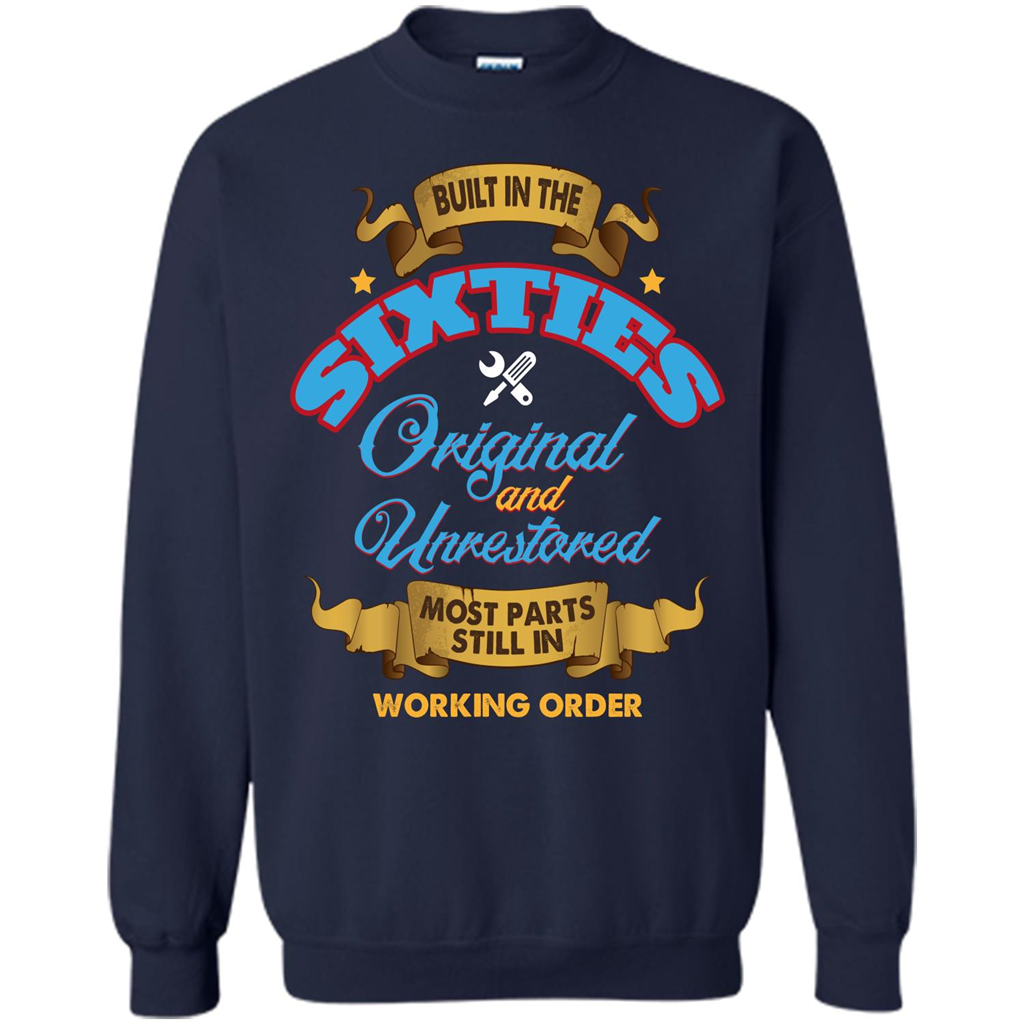 Built in 60s Original and Unrestored Most Parts Still In Working Order T-shirt Navy