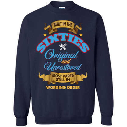 Built in 60s Original and Unrestored Most Parts Still In Working Order T-shirt Navy