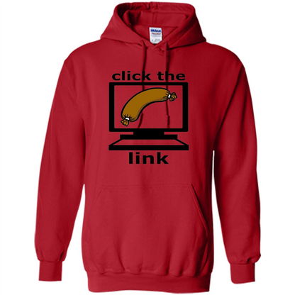 Sausage T-Shirt Click The Link Red