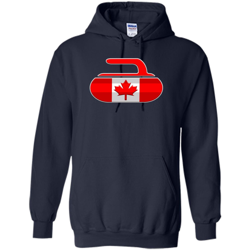 Canadian Curling Flag T-shirt Navy