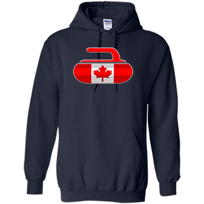 Canadian Curling Flag T-shirt Navy