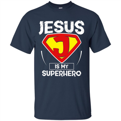 Christian T-shirt Jesus Is My Superhero T-shirt