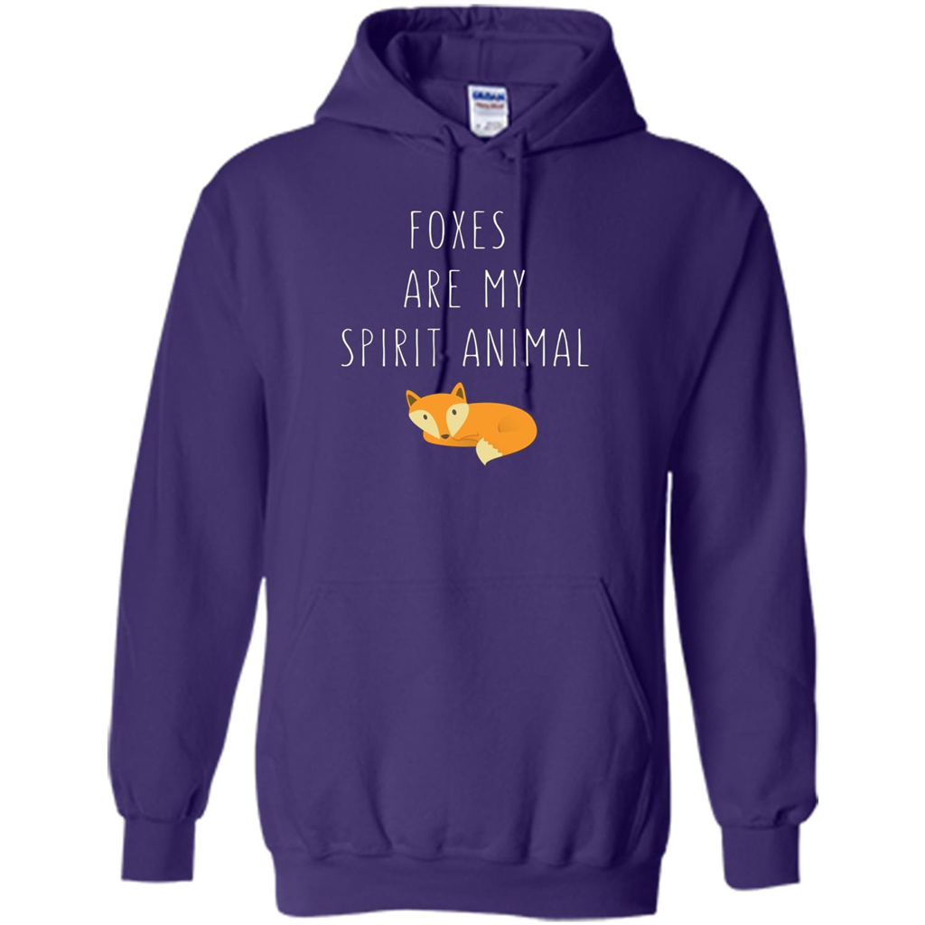Foxes Are My Spirit Animal Fox T-Shirt Purple
