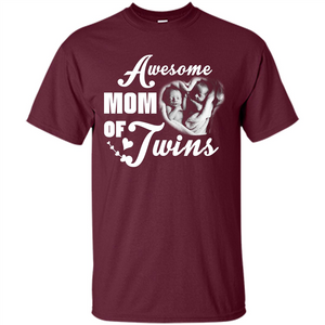 Mommy T-shirt Awesome Mom Of Twins