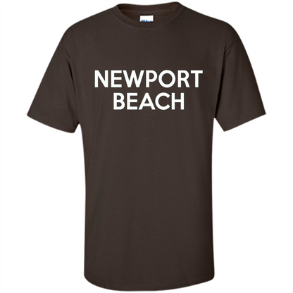 Newport Beach - California T-shirt Dark Chocolate