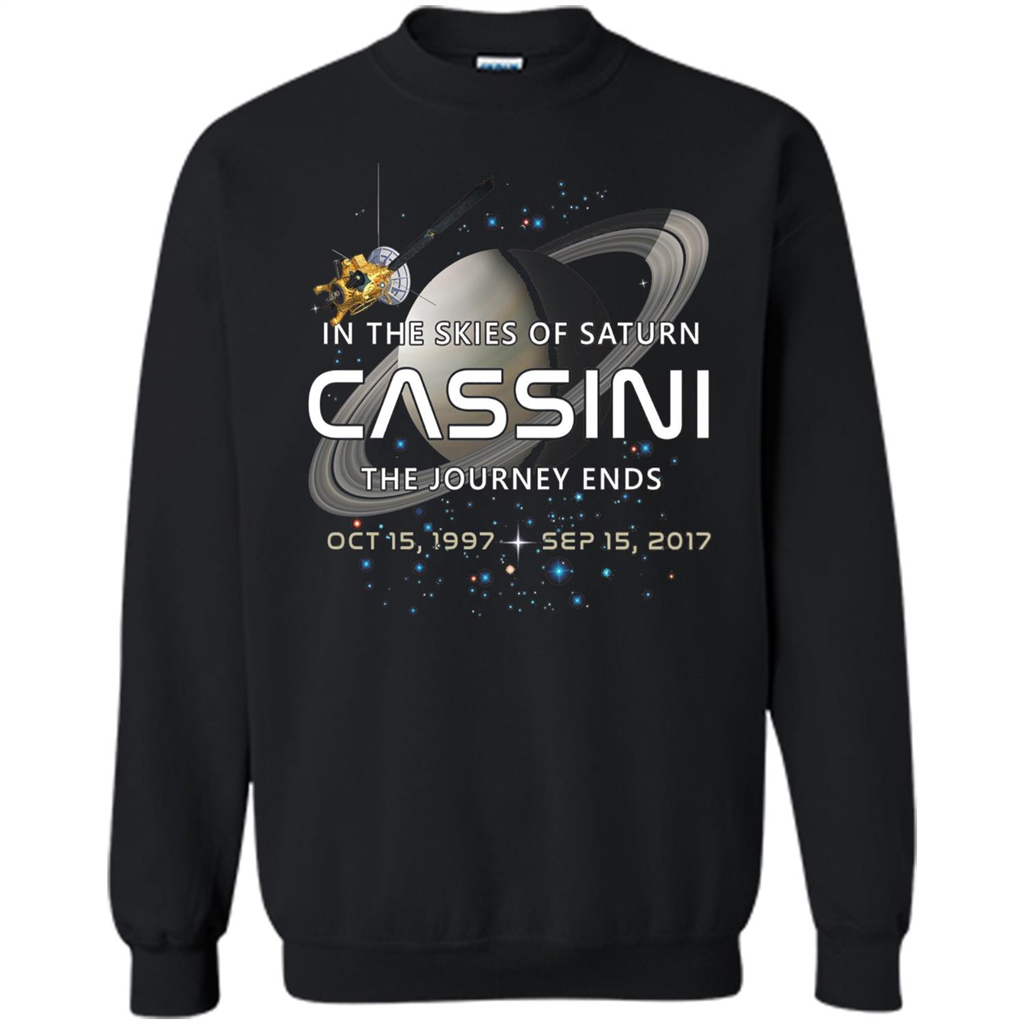Cassini Spacecraft End Of Mission At Saturn T-Shirt Black