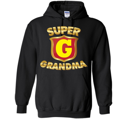 Super Grandma Superhero T-shirt Mother's Parents' Day cool shirt Black