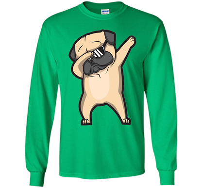 Dog T-shirt Dabbing Pug T-shirt Irish Green
