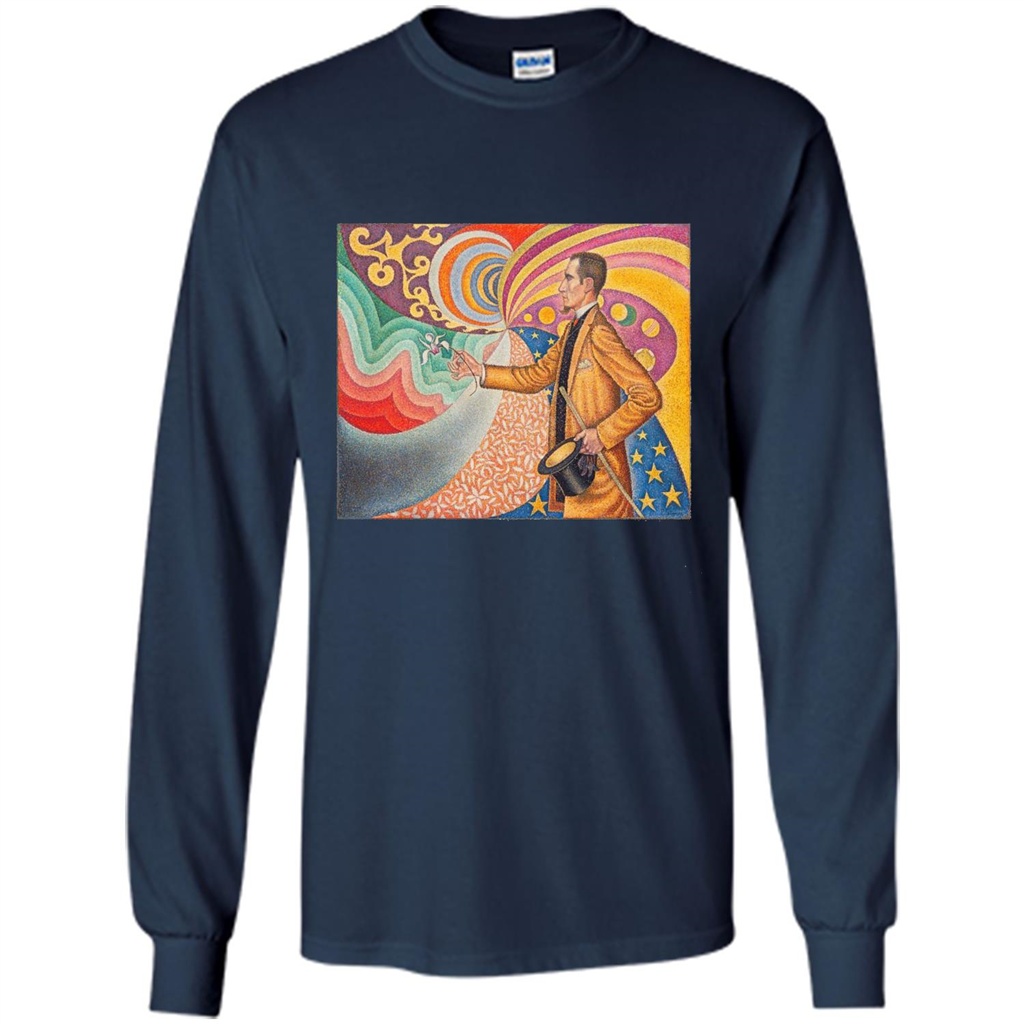 Portrait of Felix Feneon by Paul Signac T-shirt Navy