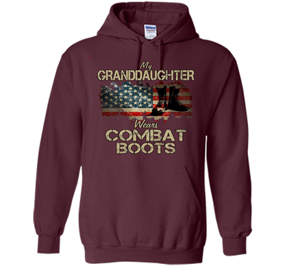 Combat Boots Soldier Granddaughter premium tee t-shirt Maroon