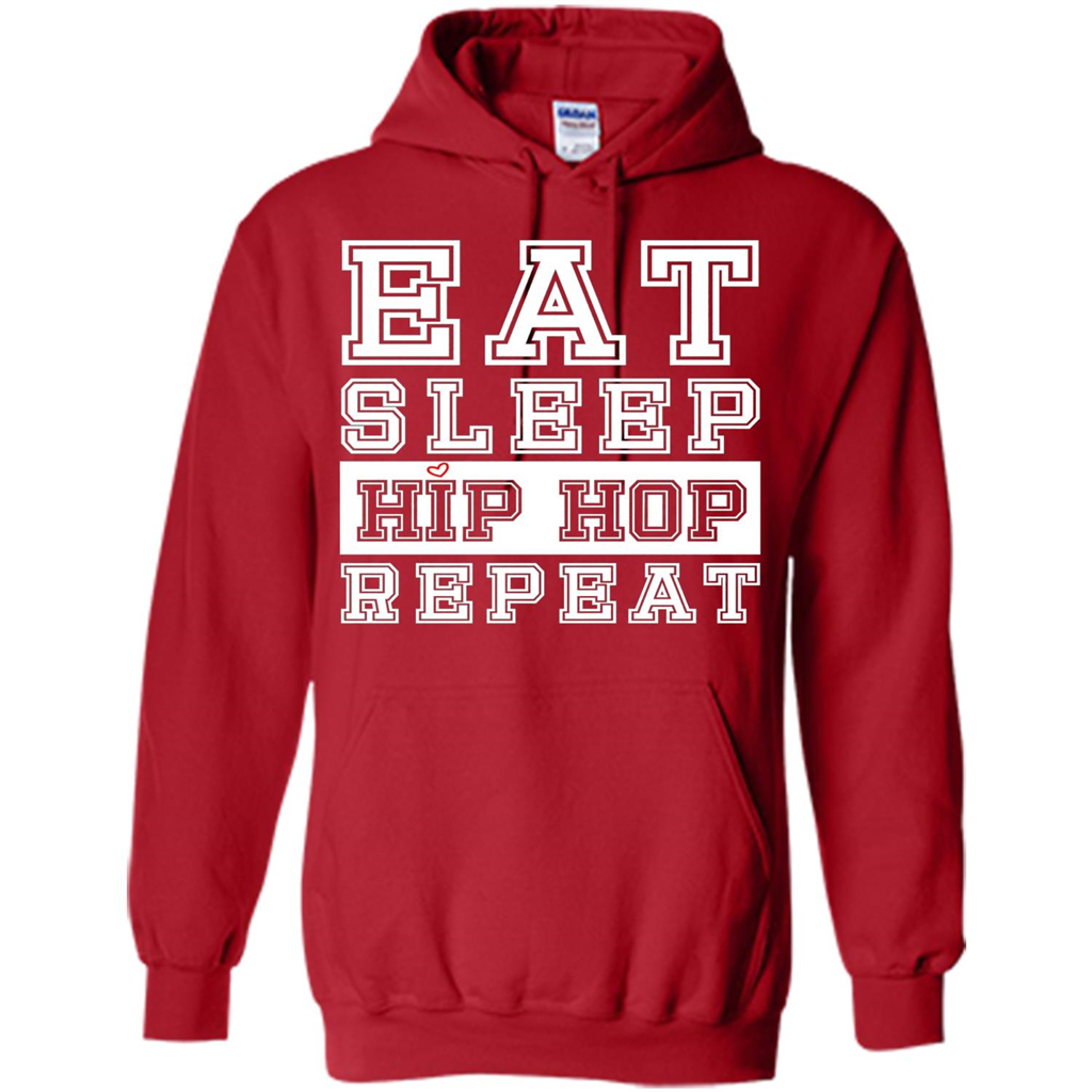 Eat Sleep Hip Hop Repeat T-shirt Red