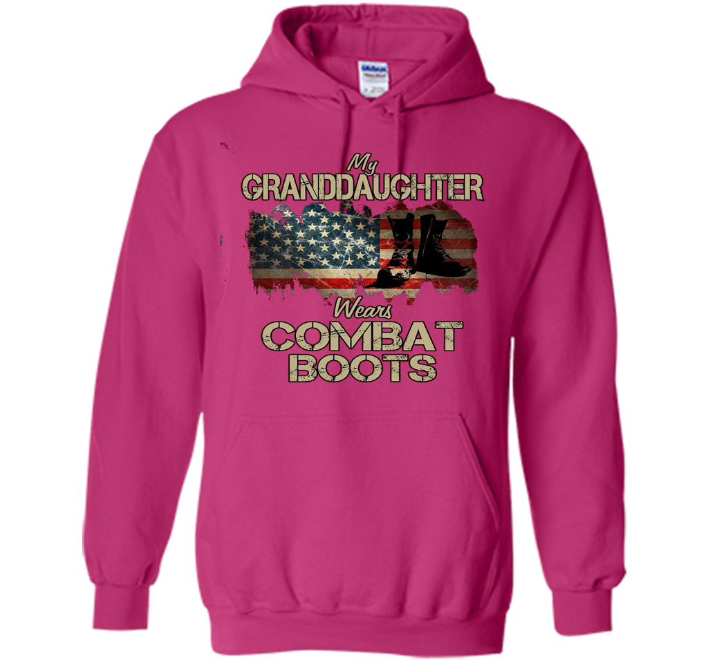 Combat Boots Soldier Granddaughter premium tee t-shirt Heliconia
