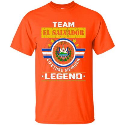 Team El Salvador Lifetime Member Legend T-shirt Orange