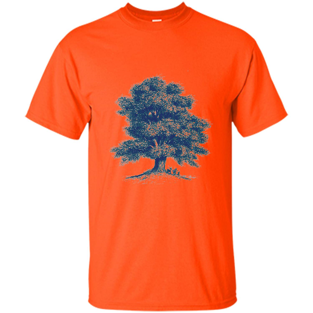 Maple Tree T-Shirt. Tree Natural Maple Tree T-shirt Orange