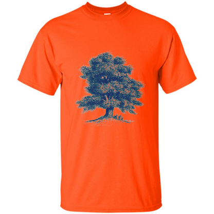 Maple Tree T-Shirt. Tree Natural Maple Tree T-shirt Orange