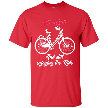 Anniversary T-shirt 40 Years And Still Enjoying The Ride Red