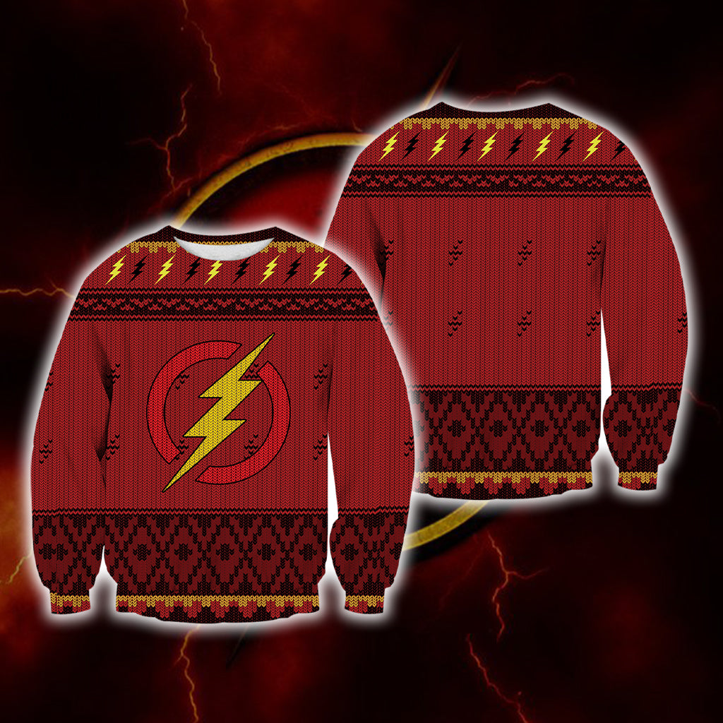 The Flash Knitting Style Unisex 3D Sweater
