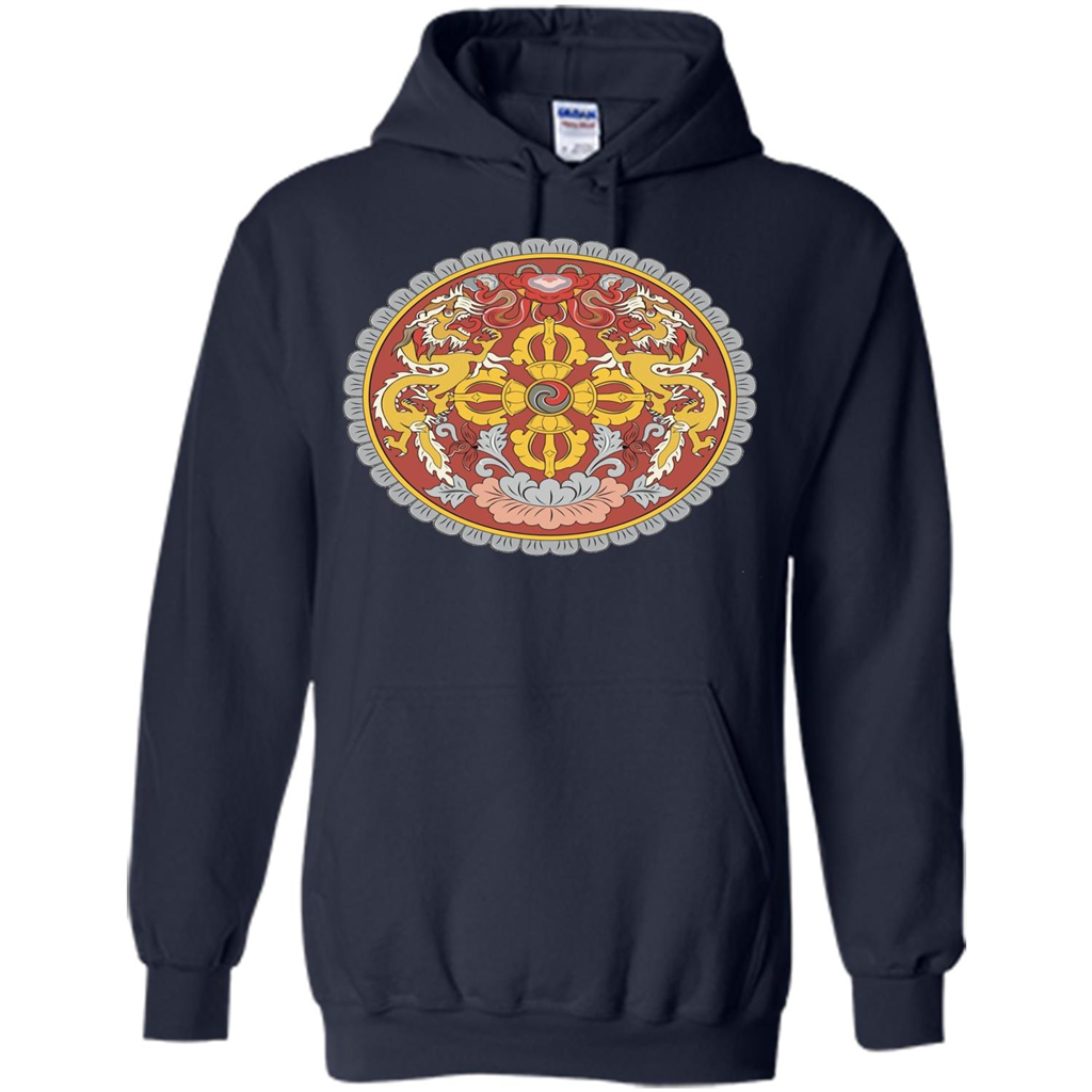 Emblem Of Bhutan T-shirt Navy