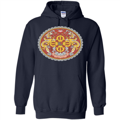 Emblem Of Bhutan T-shirt Navy
