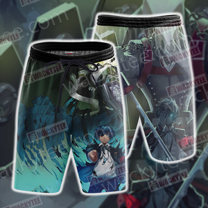 Persona 3 Thanatos And Makoto Yuuki Beach Shorts