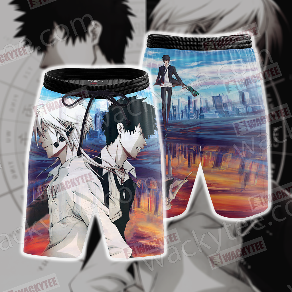 Psycho-Pass Shinya Kogami And Shogo Makishima 3D Beach Shorts
