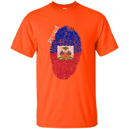 Haiti shirt - Haiti National Flag T-shirt Orange