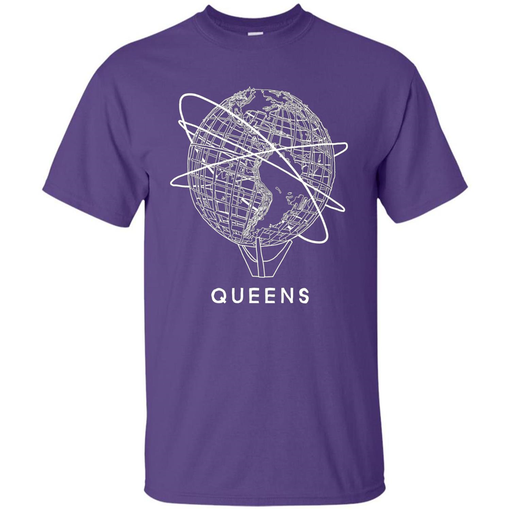 Queens New York Unisphere T-shirt Purple