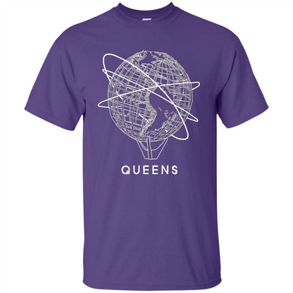Queens New York Unisphere T-shirt Purple