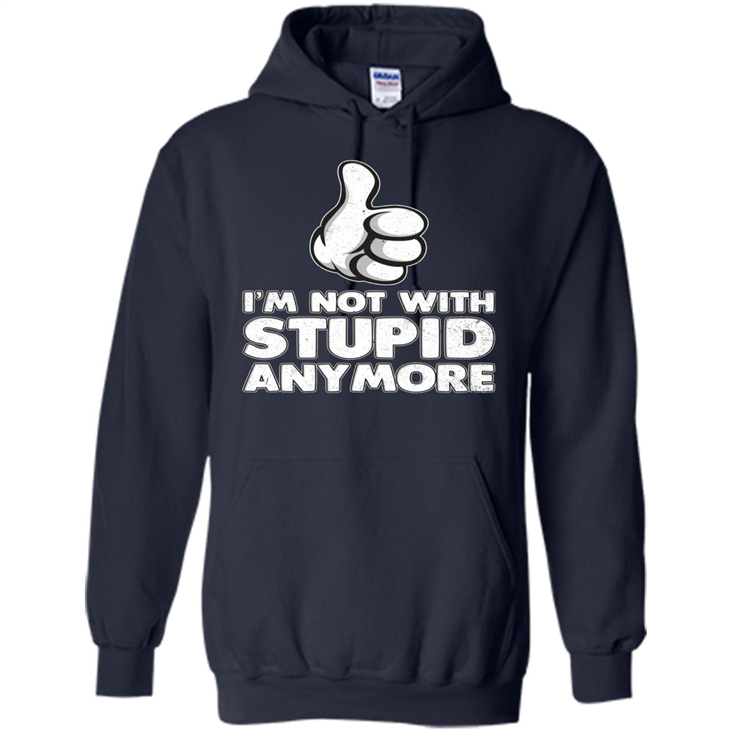 I'm Not With Stupid Anymore T-shirt Navy
