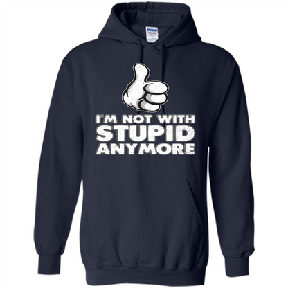 I'm Not With Stupid Anymore T-shirt Navy