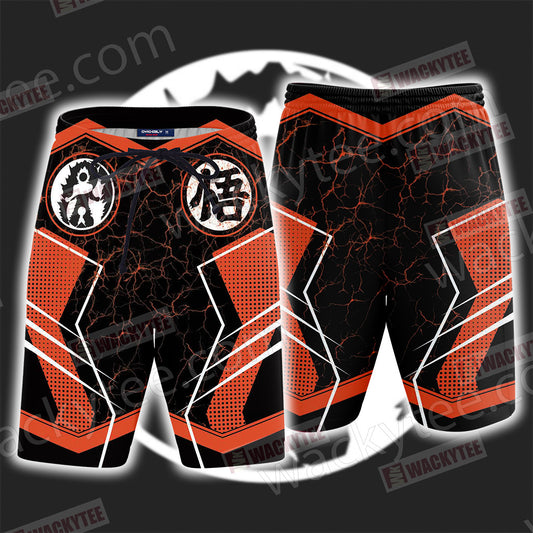 Dragon Ball Super Goku Symbol Unisex 3D Beach Shorts