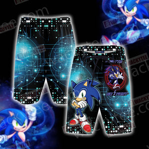 Sonic The Hedgehog 3D Beach Shorts