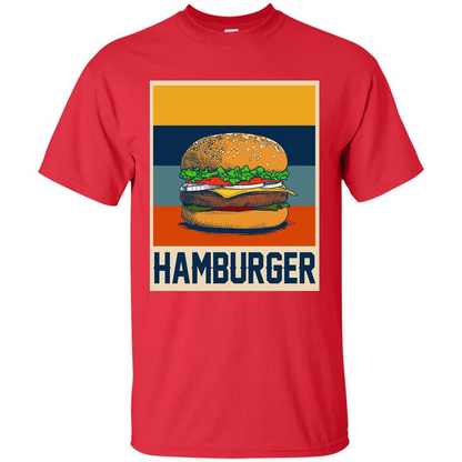 Hamburger T-shirt Vintage Hamburger T-shirt Red