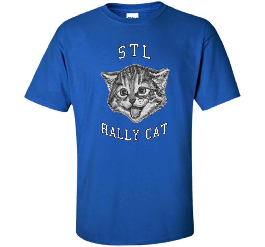Cat Lover T-shirt Saint Louis Rally Cat T-shirt Royal