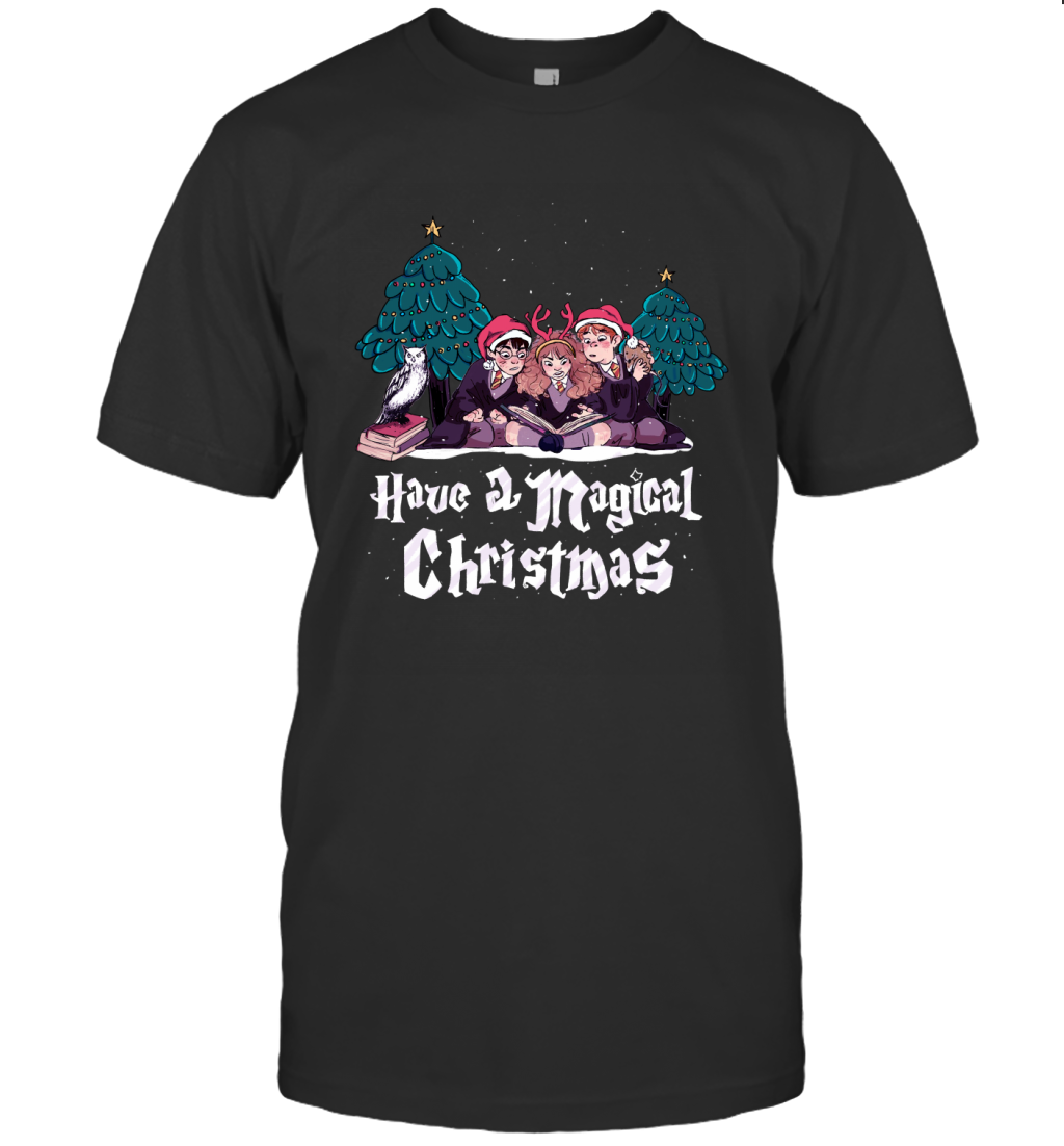 Have A Magical Christmas Harry Potter T-Shirt T-Shirt Black