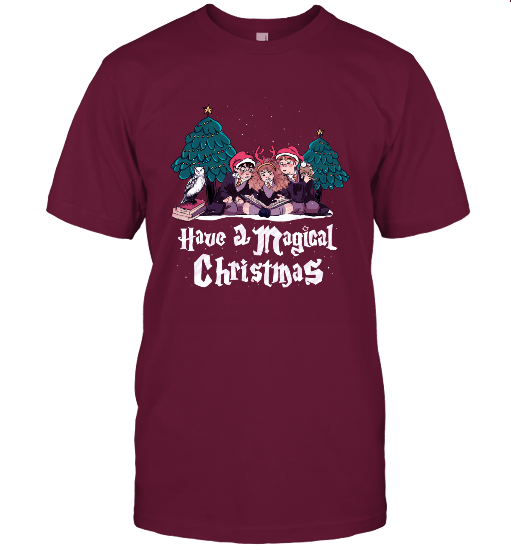 Have A Magical Christmas Harry Potter T-Shirt T-Shirt Maroon