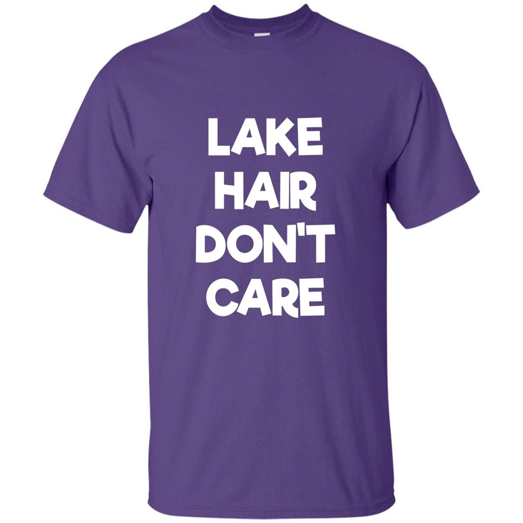 Lake Hair Don't Care T-shirt Purple