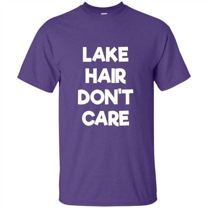 Lake Hair Don't Care T-shirt Purple